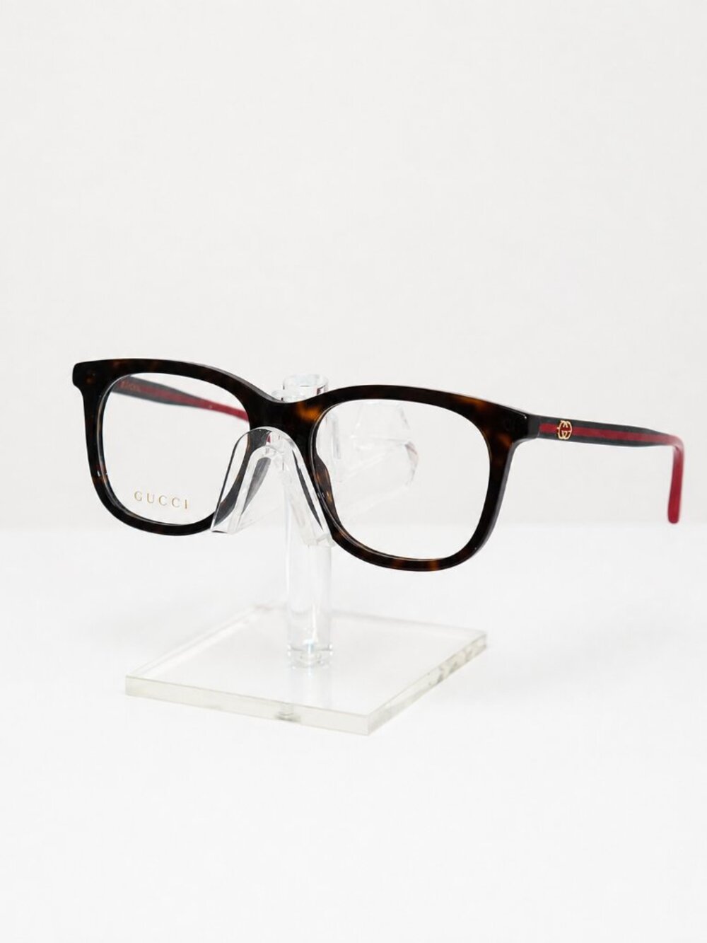 New Unisex Eyeglasses Tortoise Frame Dark Green & Red Temples Designer glasses